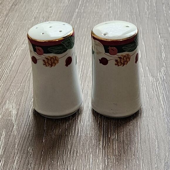 Vintage 1998 Tienshan Fine China Magnolia Salt & pepper shaker Set Shakers‎ - Picture 8 of 13